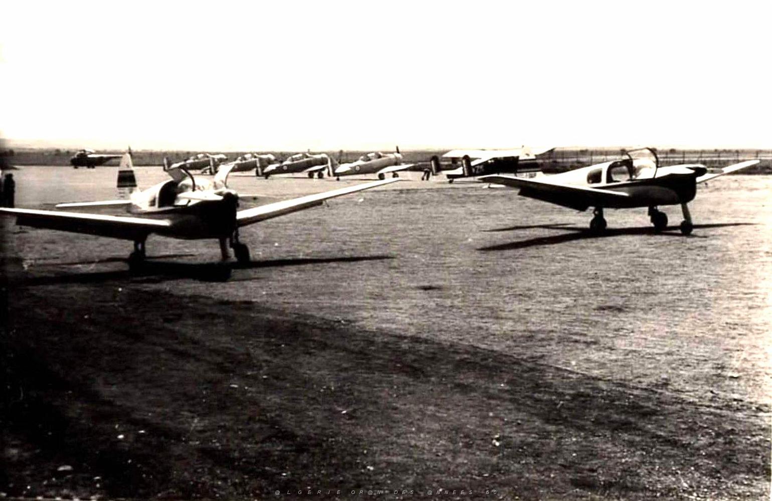 133-AERODROMES-ET-BASES-1945-1962-1-GUELMA (57) INAUGURATION EN 57 DE L AERODROME.jpg